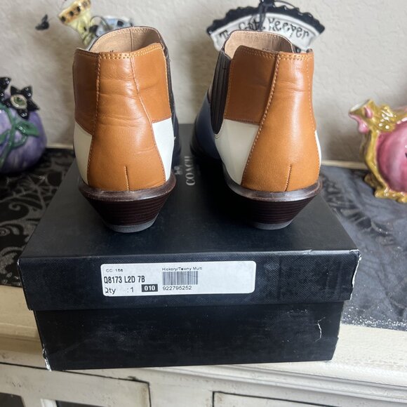 COACH Womens Multicolor Patchwork BANDIT Ankle Booties Boots Sz 7B New Bag Box - Picture 4 of 15